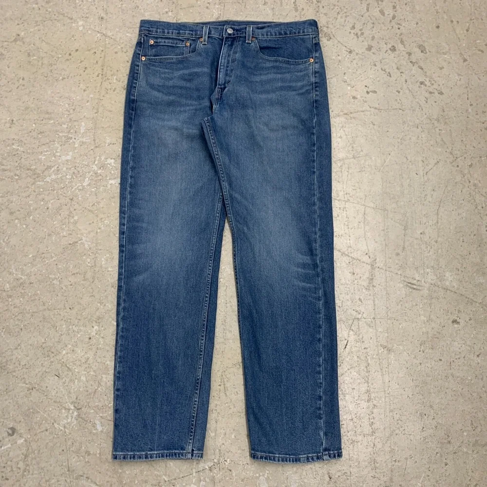 Levis Jeans Mens 36x33 Pants 505 Regular Straight Work‎ Stretch Denim Tag 34x34